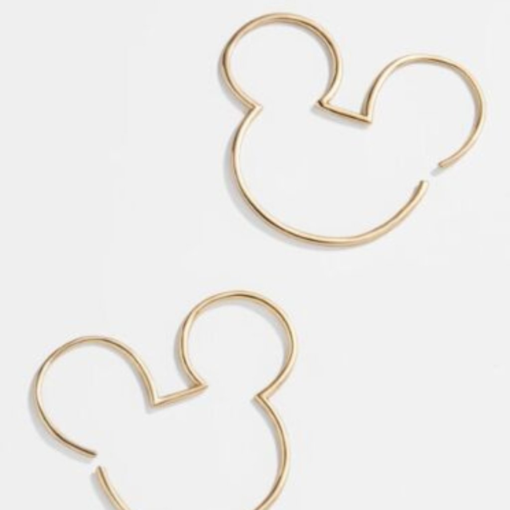 Disney X Baublebar Mickey Mouse Silhouette Head Earrings 27$